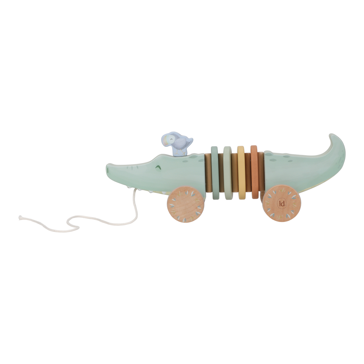 Jouet à tirer crocodile en bois Safari Friends – jouet de marche enfant