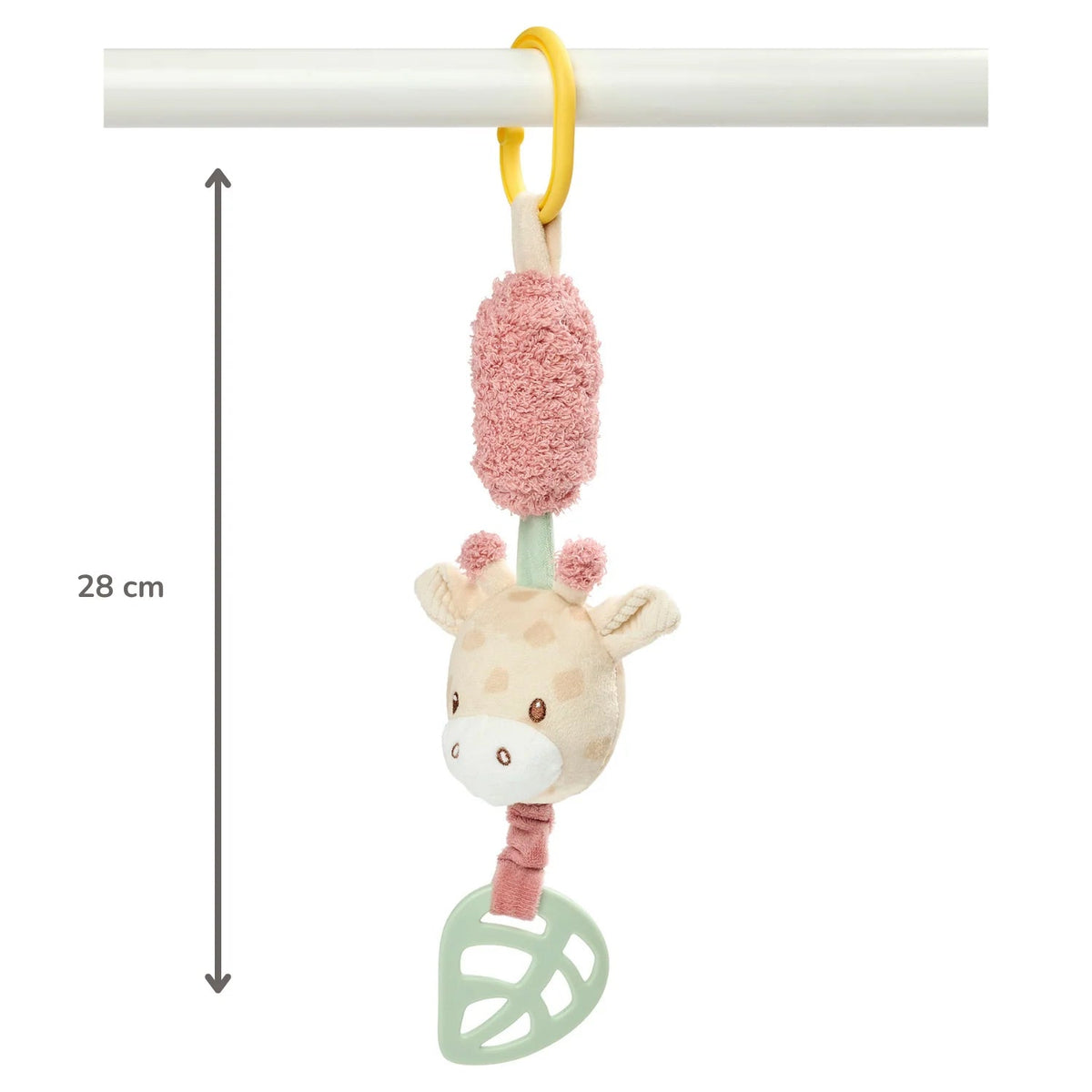 Jouet d'éveil sonore Girafe Gina 28 cm – Nattou – Hochet à suspendre multicolore 🦒 NATTOU