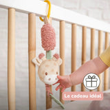 Jouet d'éveil sonore Girafe Gina 28 cm – Nattou – Hochet à suspendre multicolore 🦒 NATTOU
