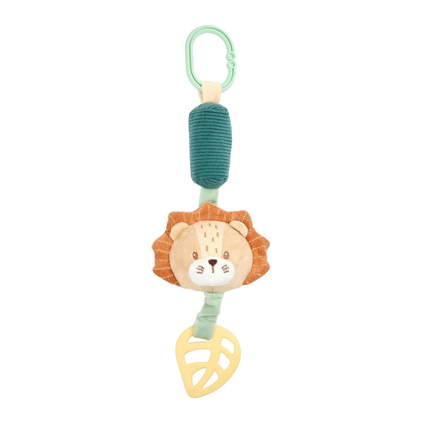 Jouet d'éveil sonore Lion Léon 28 cm – Nattou – Hochet à suspendre multicolore 🦁 NATTOU