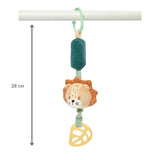 Jouet d'éveil sonore Lion Léon 28 cm – Nattou – Hochet à suspendre multicolore 🦁 NATTOU