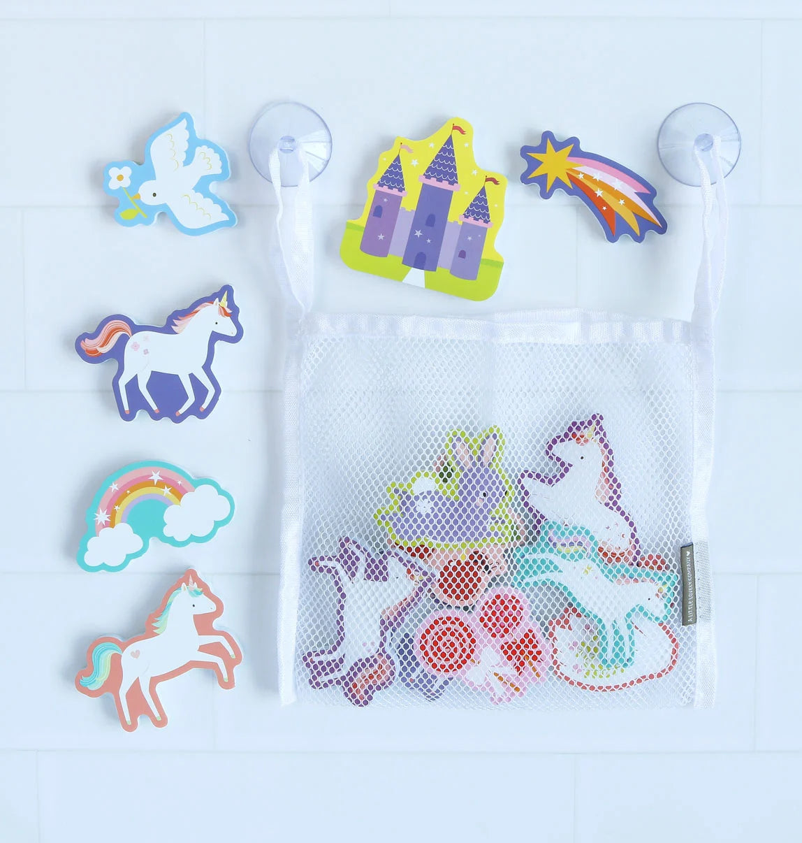 Jouets de bain en mousse – Rêves de Licorne – 14 pièces mushie