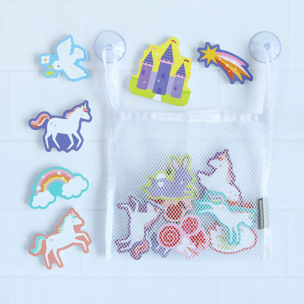 Jouets de bain en mousse – Rêves de Licorne – 14 pièces mushie