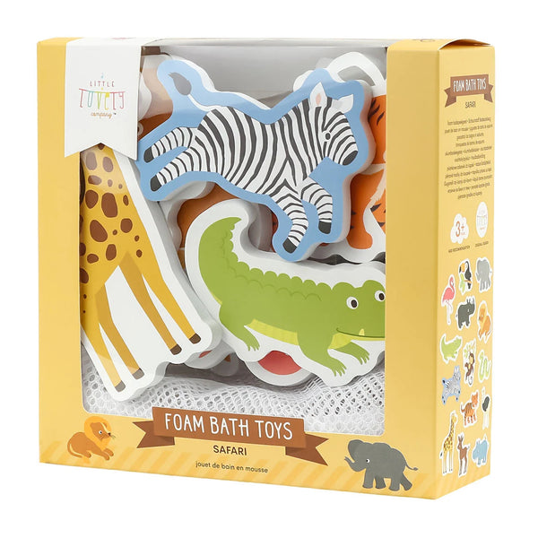 Jouets de bain en mousse – Safari – 14 pièces mushie