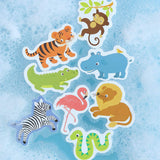 Jouets de bain en mousse – Safari – 14 pièces mushie