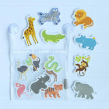 Jouets de bain en mousse – Safari – 14 pièces mushie