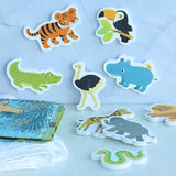 Jouets de bain en mousse – Safari – 14 pièces mushie