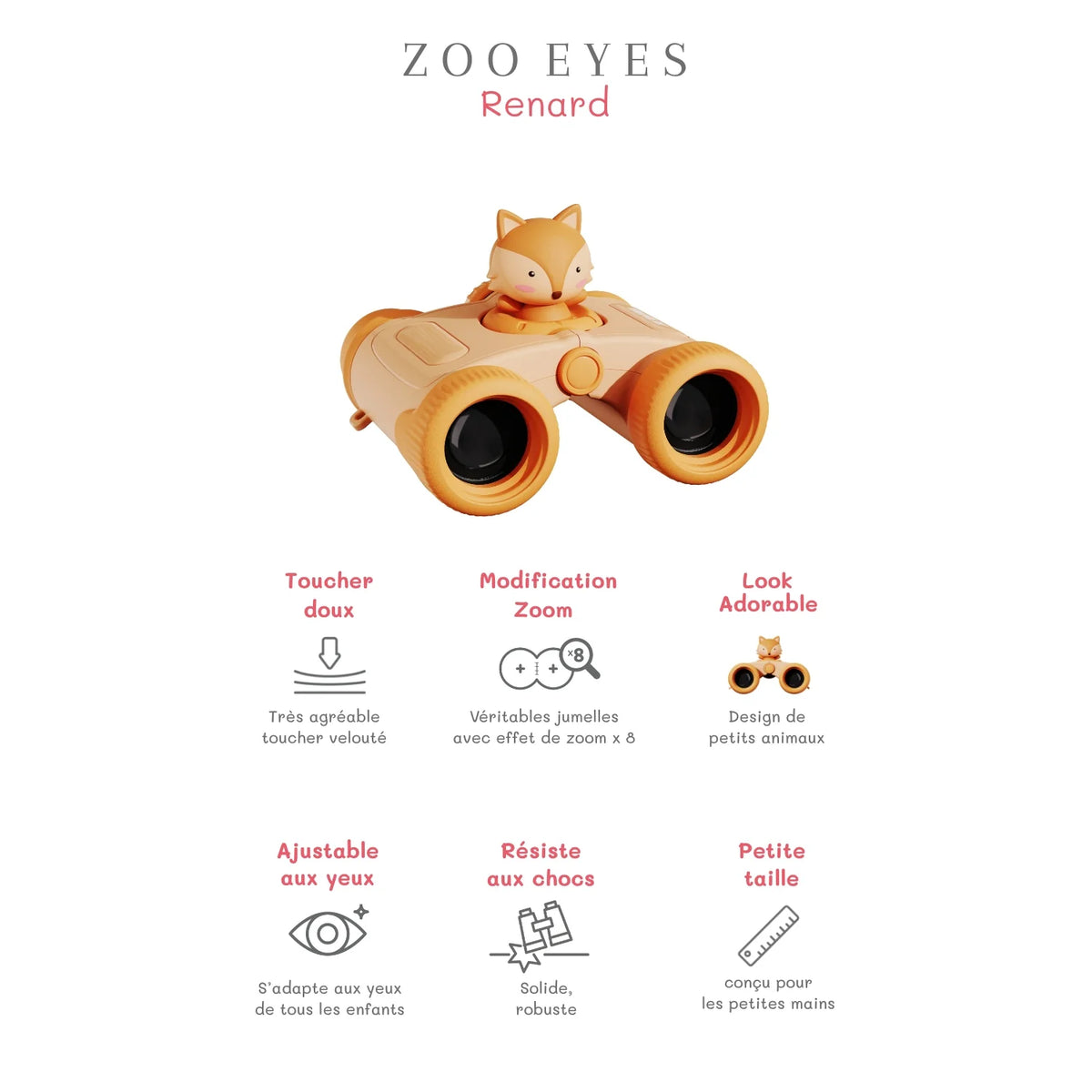 Jumelles enfant Zoo Eyes Renard – The Zoofamily