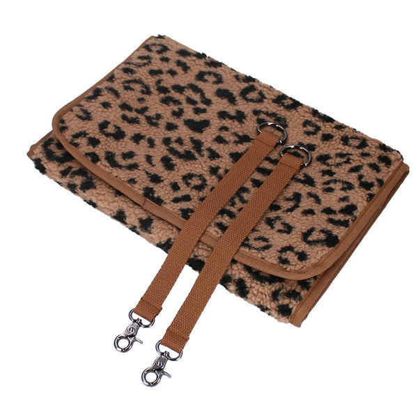Sac à langer et matelas à langer sherpa léopard – BB&Co x Kidzroom