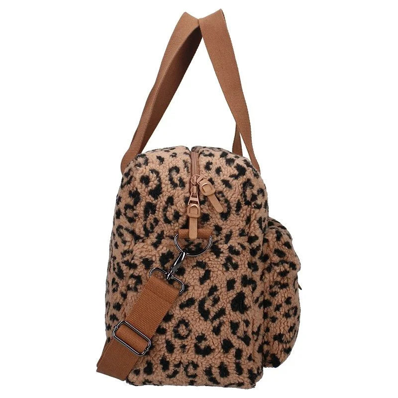 Sac à langer et matelas à langer sherpa léopard – BB&Co x Kidzroom
