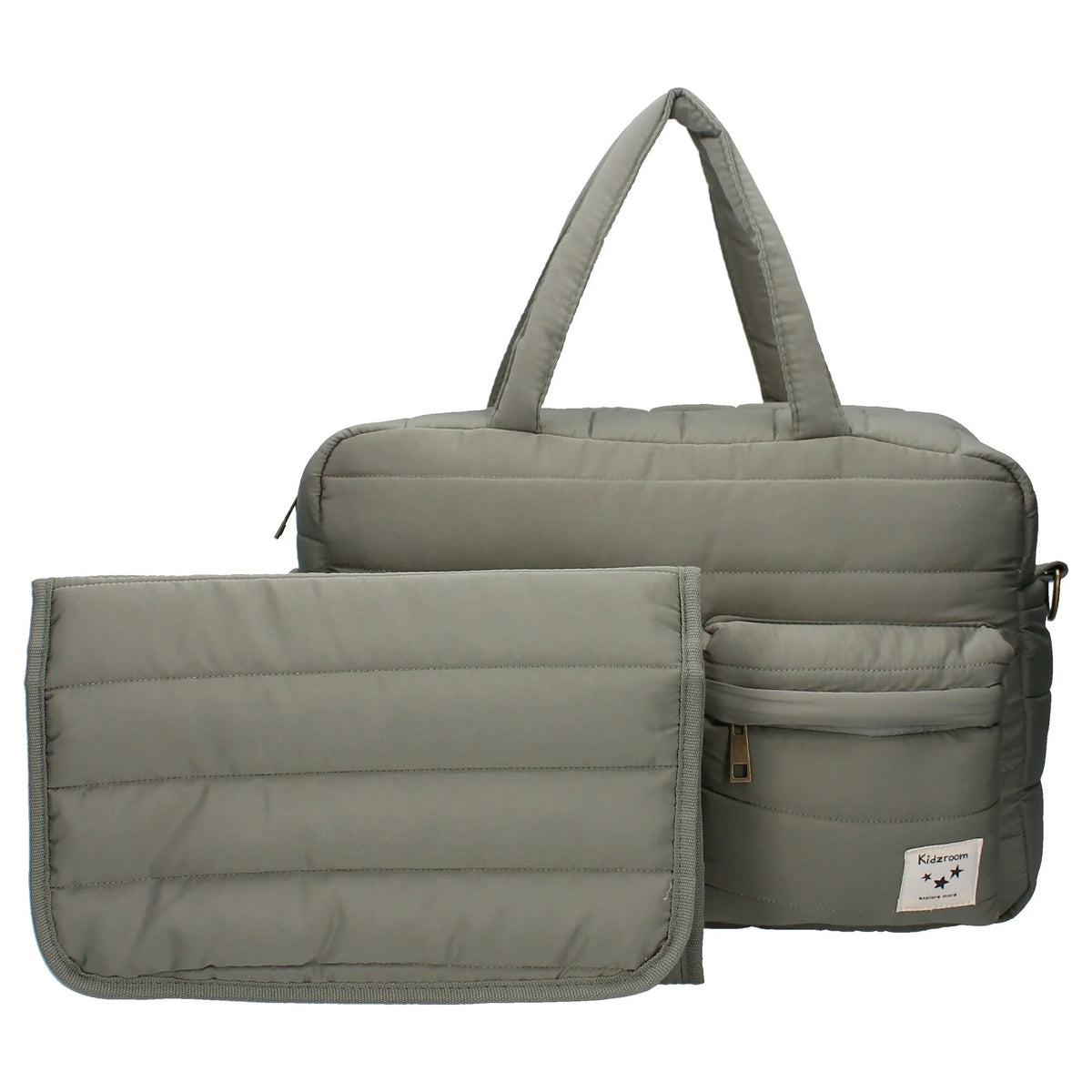Sac à langer matelassé et matelas à langer imperméable vert – Kidzroom