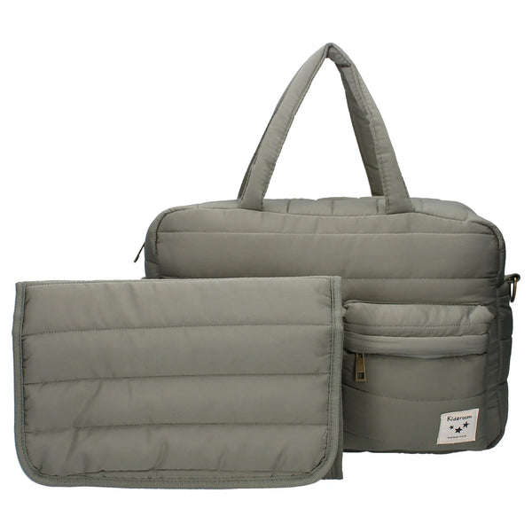 Sac à langer matelassé et matelas à langer imperméable vert – Kidzroom