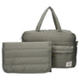 Sac à langer matelassé et matelas à langer imperméable vert – Kidzroom