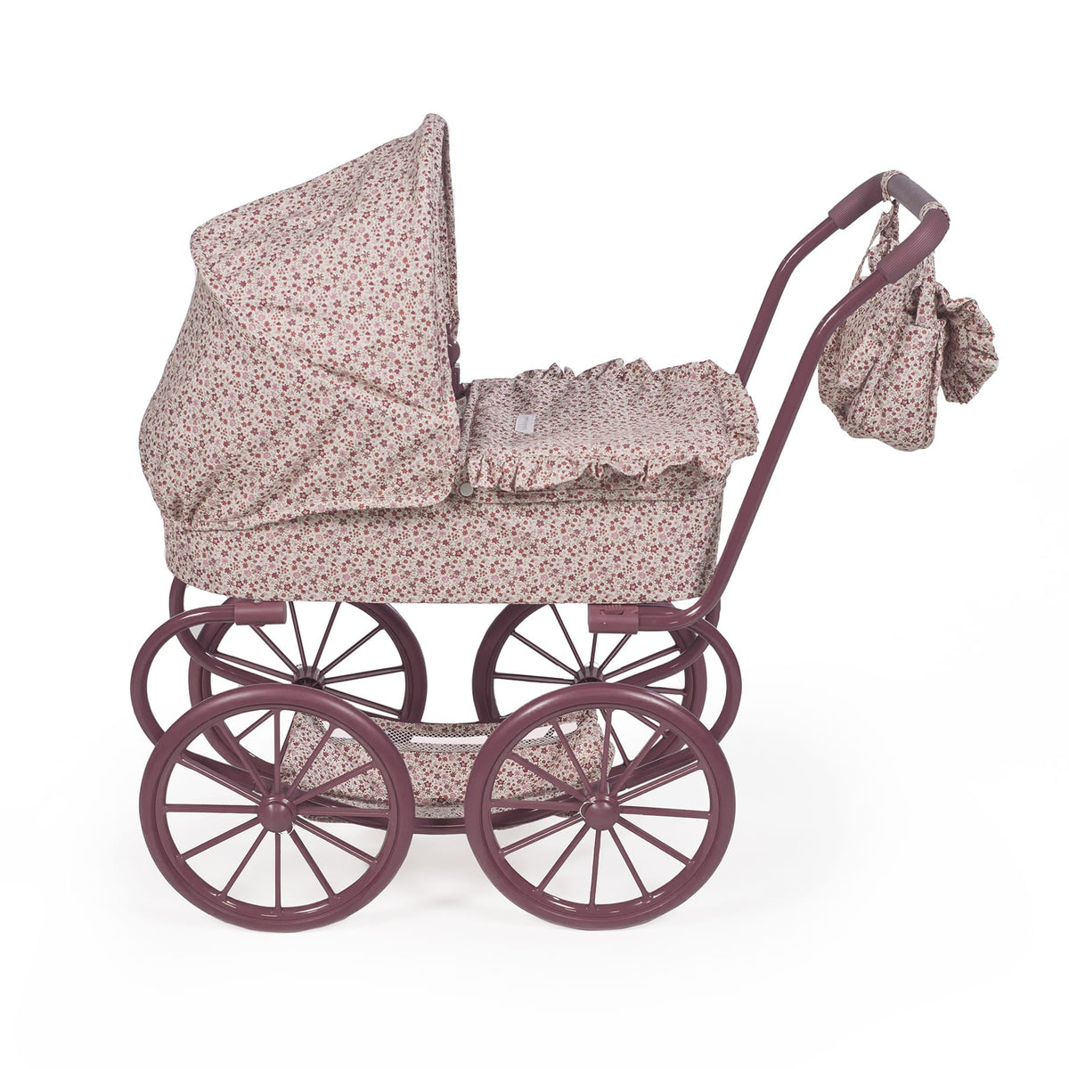 Poussette landeau poupée vintage grandes roues – Cherry Fleurs PASITO A PASITO