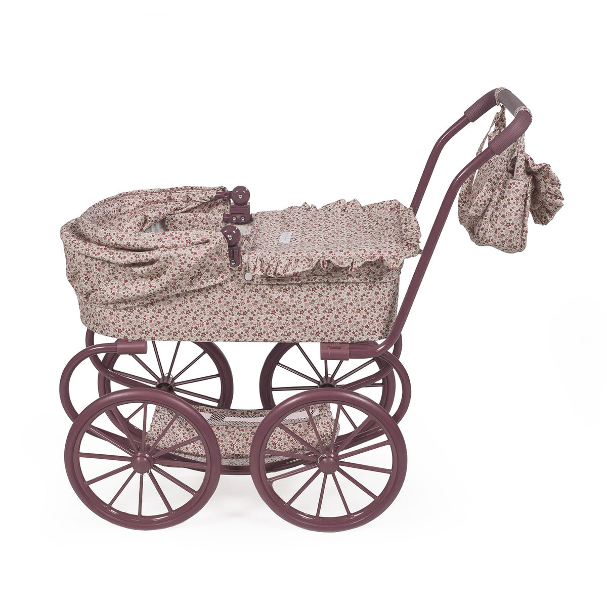 Poussette landeau poupée vintage grandes roues – Cherry Fleurs PASITO A PASITO
