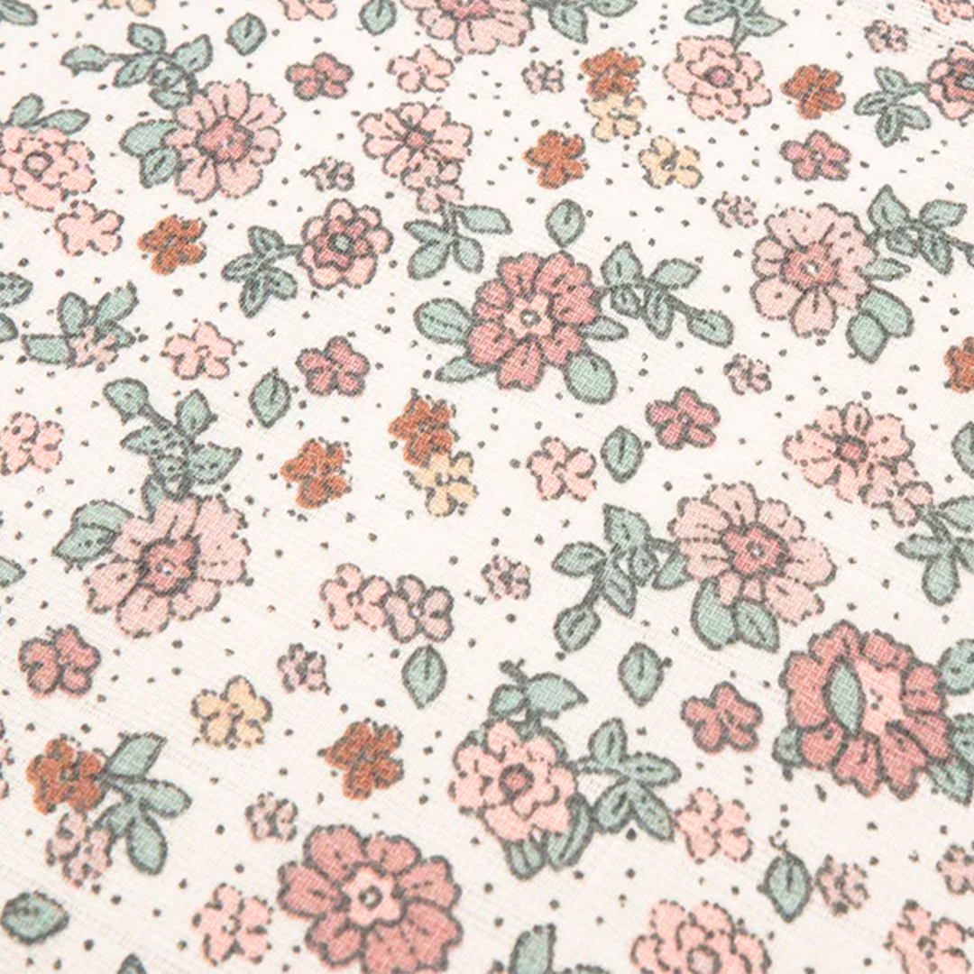 LANGE gaze de Coton RETRO FLOWER 70 X 70 CM JOLLEIN