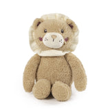 Lion en peluche bébé dès la naissance (30 cm). Doudou doux, détails brodés, sans petites pièces. Conforme EN-71.
