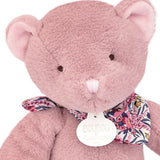 L'Ours Doudou - Ours en peluche rose- 25 cm DOUDOU ET COMPAGNIE
