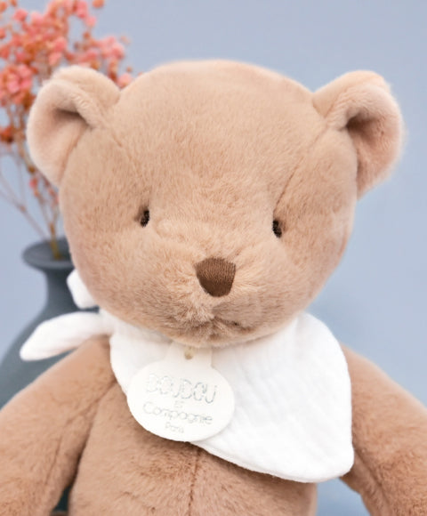 L'Ours Doudou - Ours en peluche marron clair - 25 cm HISTOIRE D'OURS