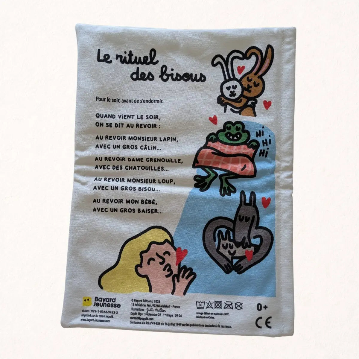 La Gazette des Bébés « Les Bisous » – Livre d’éveil en tissu – Bayard Jeunesse BAYARD JEUNESSE