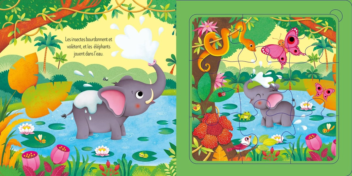 La Jungle – Mon livre puzzle – Dès 2 ans NATHAN