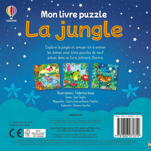 La Jungle – Mon livre puzzle – Dès 2 ans NATHAN