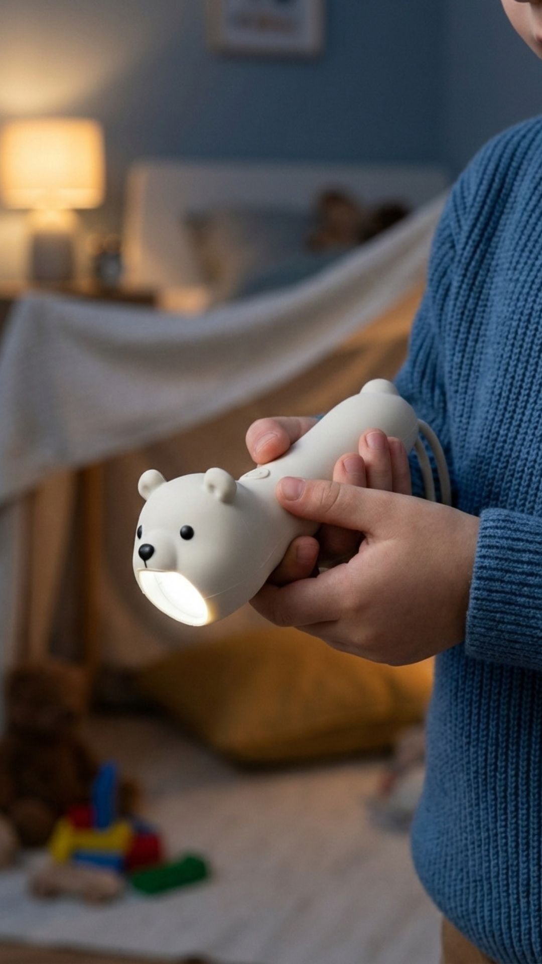 Lampe torche enfant ours polaire rechargeable