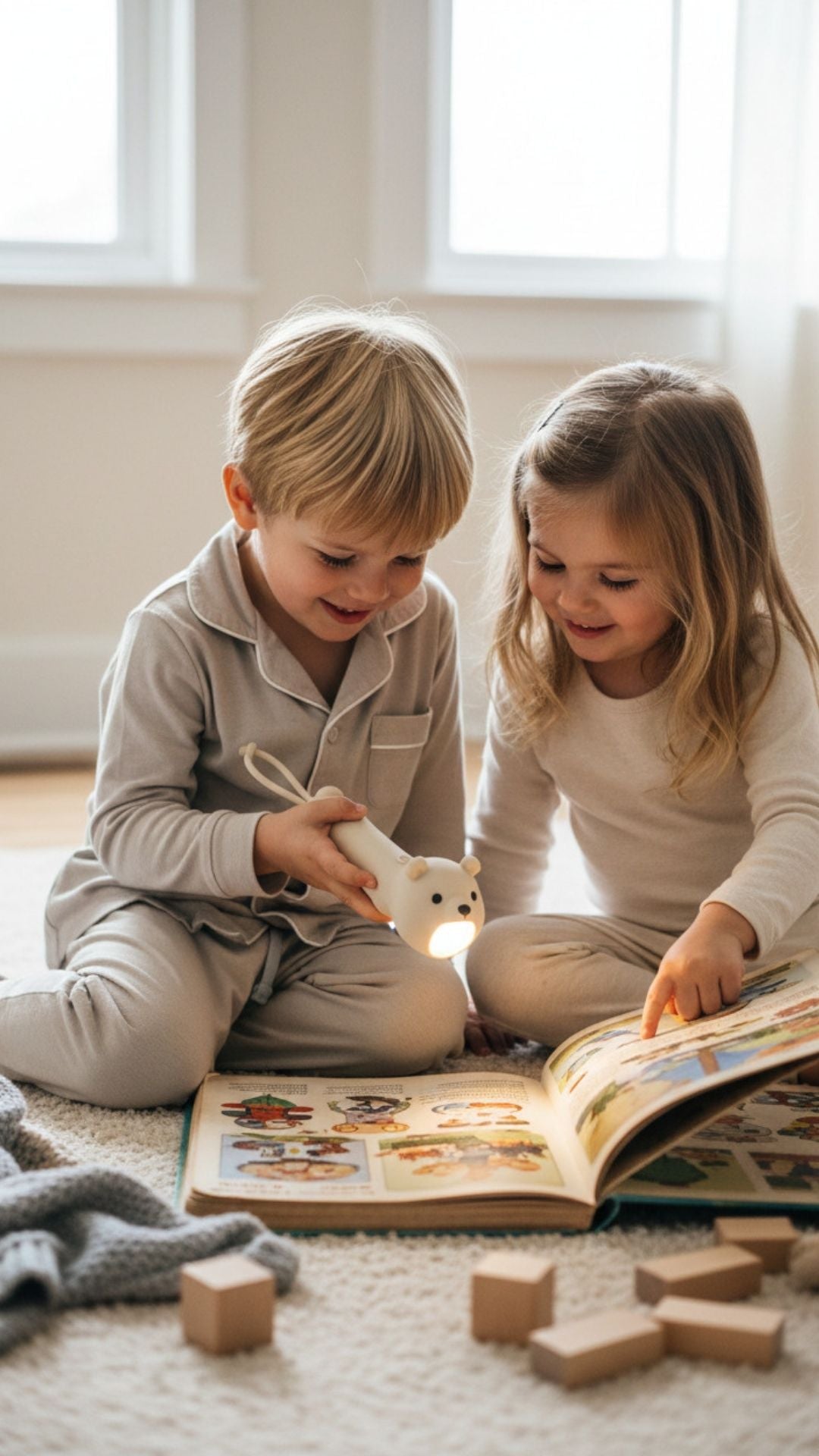 Lampe torche enfant ours polaire rechargeable