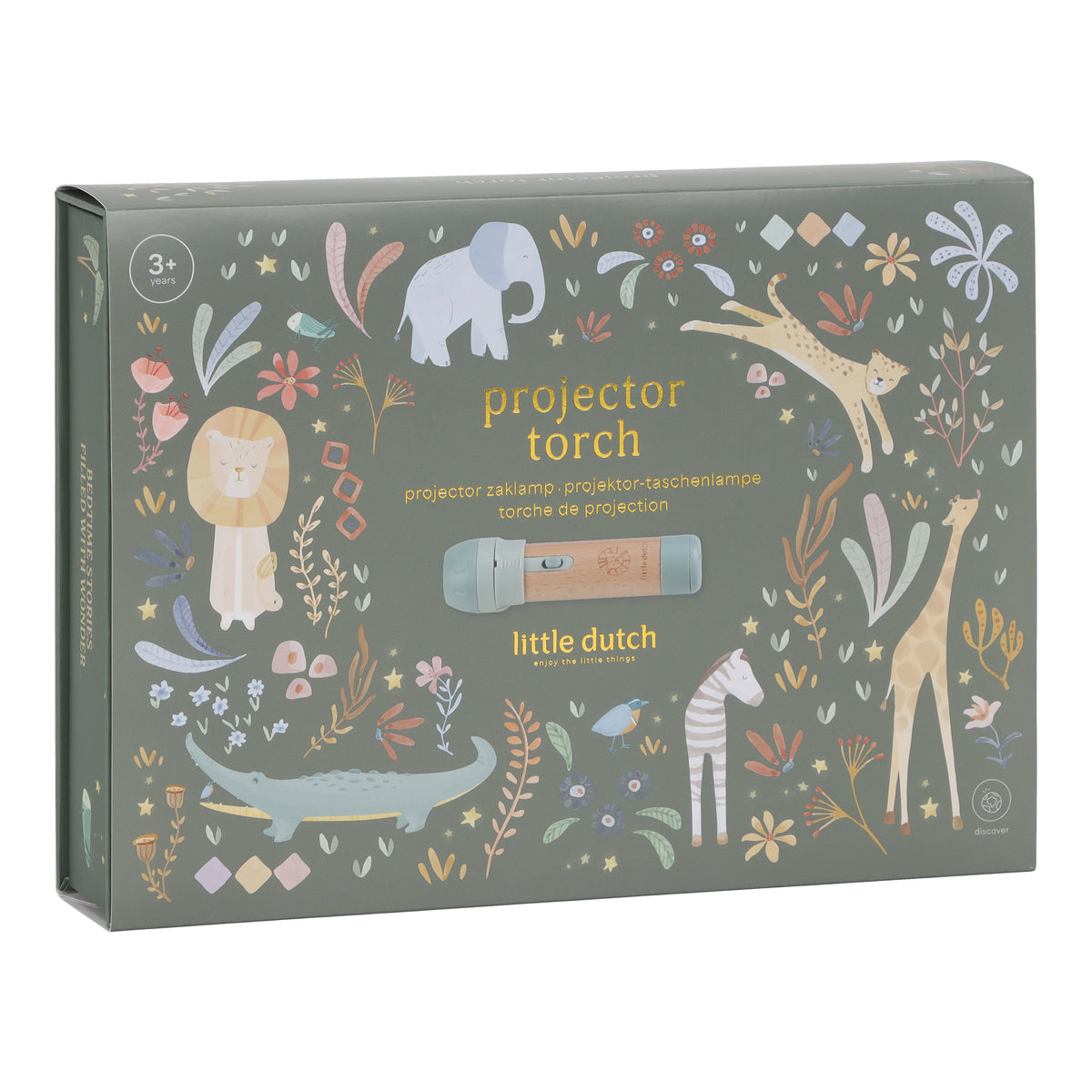 Lampe à histoires Safari Friends – projecteur d’histoires enfant