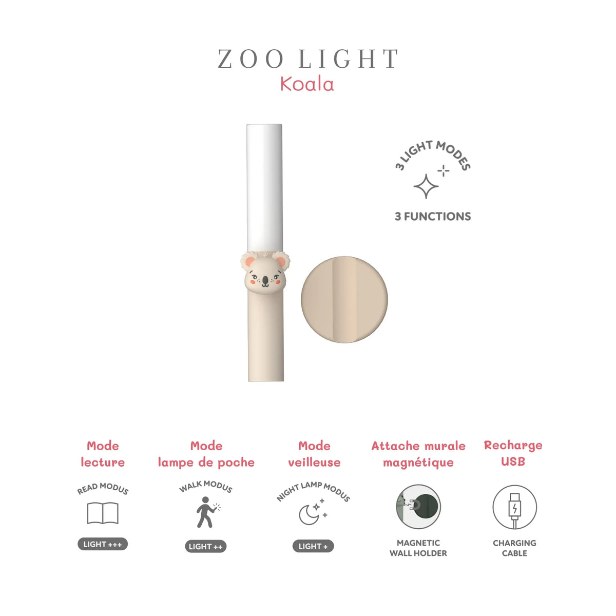 Lampe veilleuse enfant Zoo Light – Koala – The Zoofamily