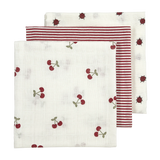 Lot 3 langes Bébé en Mousseline de Coton Girly Garden Multicolor – 70x70 🌸 MEYCO BABY