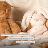 Maxi doudou lapin bébé 65x40 cm – Doudou sable dès la naissance NATTOU