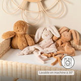 Maxi doudou lapin bébé 65x40 cm – Doudou sable dès la naissance NATTOU