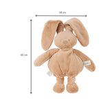 Doudou lapin en peluche 30 cm – Peluche douce bébé beige chaud NATTOU