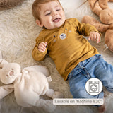 Doudou lapin en peluche 30 cm – Peluche douce bébé sable NATTOU
