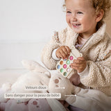 Doudou lapin en peluche 30 cm – Peluche douce bébé sable NATTOU