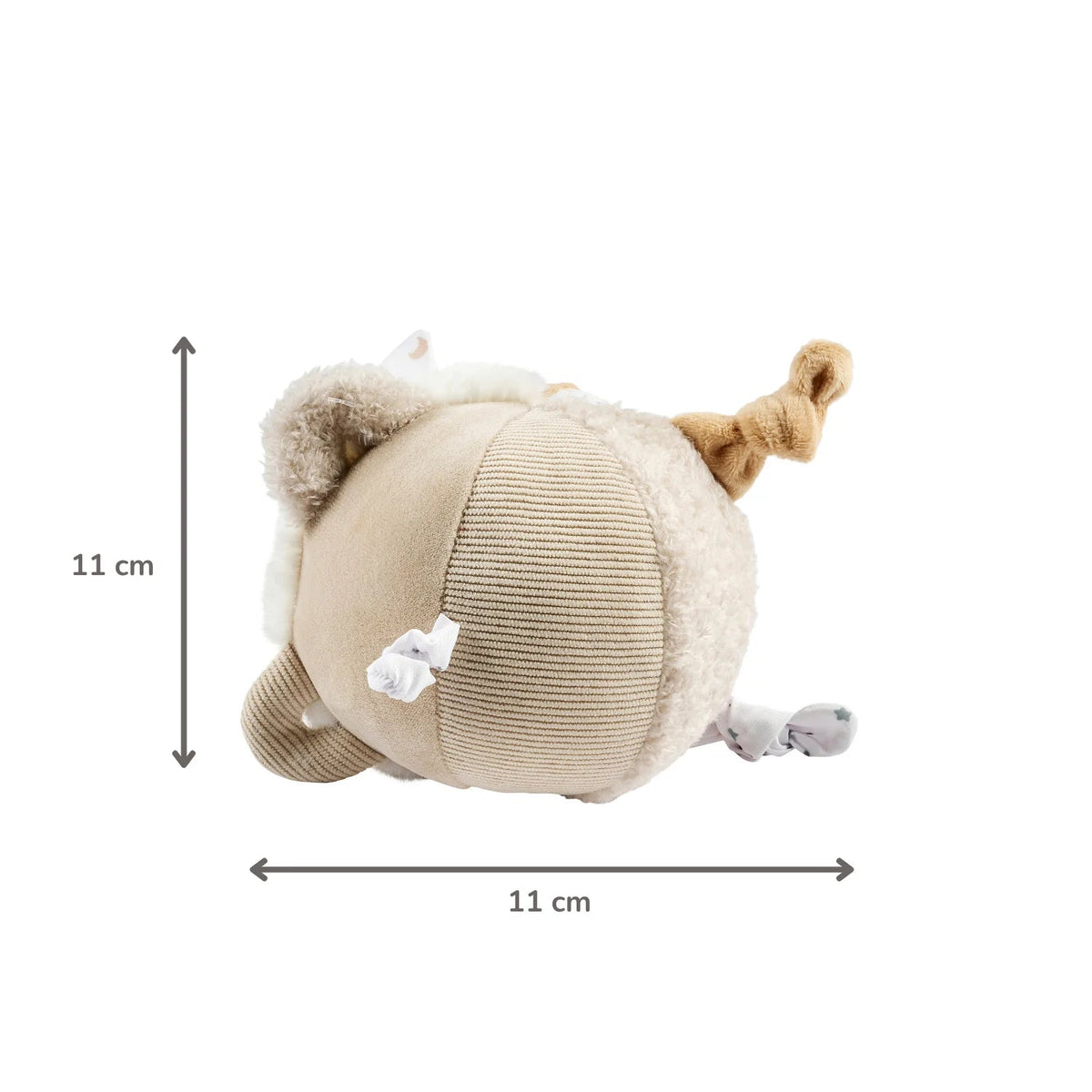 Balle d’activités Lapidou – 15 cm Beige NATTOU