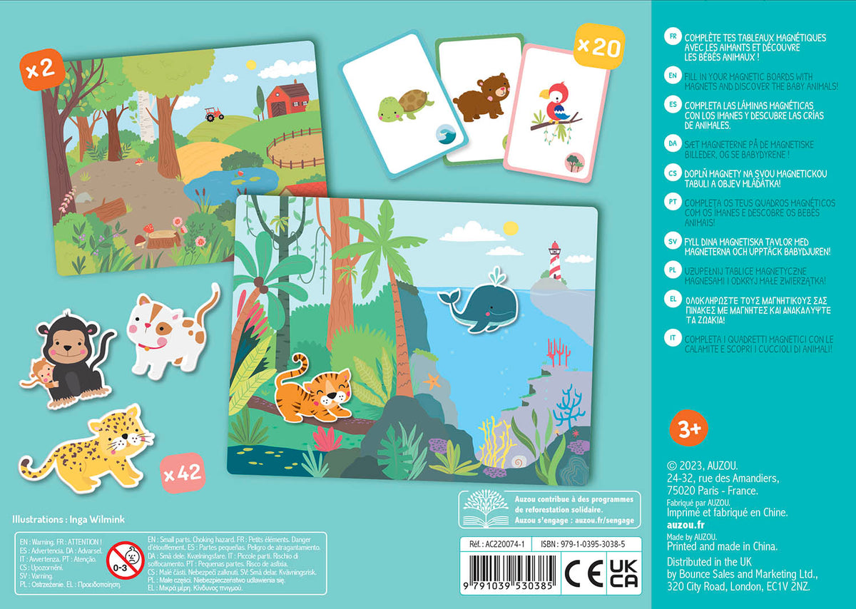 Les bébés animaux – Mon petit coffret aimanté – Dès 3 ans AUZOU