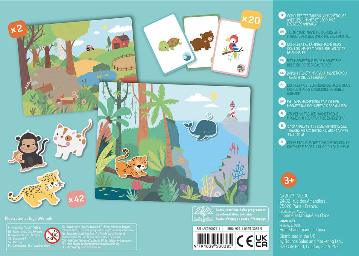 Les bébés animaux – Mon petit coffret aimanté – Dès 3 ans AUZOU
