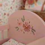 Lit de poupée en bois rose – Essentials LITTLE DUTCH