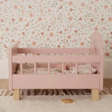 Lit de poupée en bois rose – Essentials LITTLE DUTCH