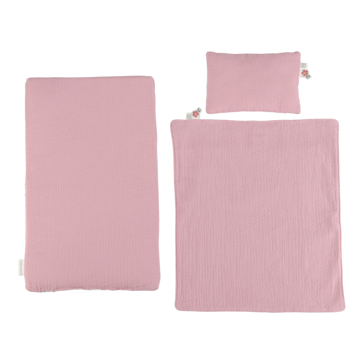 Lit de poupée en bois rose – Essentials LITTLE DUTCH