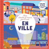 Cherche & Trouve : Jour & Nuit – En ville invite les enfants à explorer les rues de la ville de jour puis de nuit grâce à la lampe magique Spot. Une activité amusante qui développe l'observation, la concentration et l'imagination.Livre Cherche & Trouve Jour & Nuit En ville avec lampe magique Spot pour développer l'observation, la curiosité et la concentration des enfants.