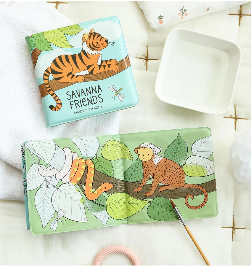 Livre de bain magique Savanne Friends – couleurs qui apparaissent dans l’eau MY LITTLE COMPANY