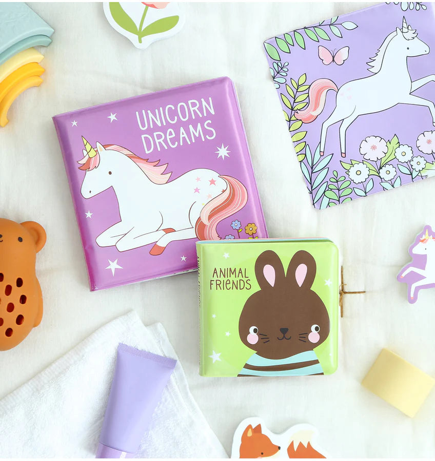 Livre de bain magique Rêve de Licorne – couleurs qui apparaissent dans l’eau MY LITTLE COMPANY