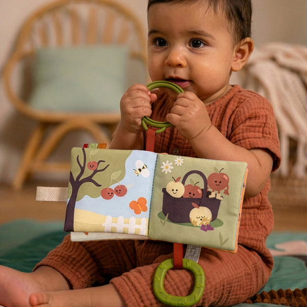 Livre d'éveil en tissu Potager – Un mini livre sensoriel à emporter partout 🌱🥕 LITTLE BIG FRIENDS