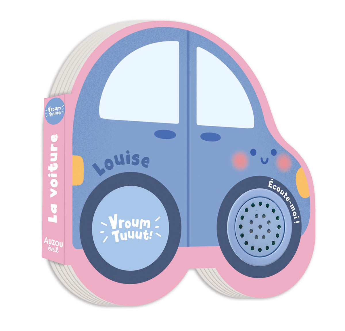 Louise la Voiture est un livre sonore en forme de voiture qui invite les tout-petits à suivre les aventures d'une petite héroïne attachante tout en découvrant le véritable bruit d'une voiture. Une lecture interactive idéale pour éveiller les sens et partager un moment de complicité.Livre sonore bébé en forme de voiture avec véritable bruit de voiture pour éveiller la curiosité, l'écoute et la motricité des tout-petits.