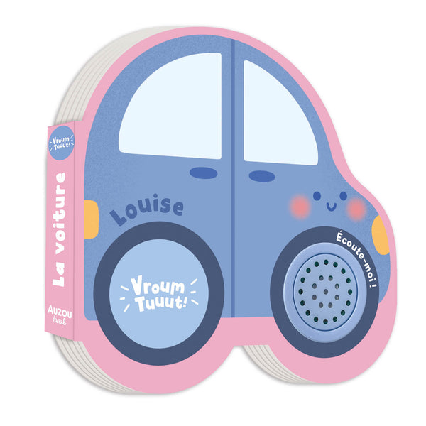 Louise la Voiture est un livre sonore en forme de voiture qui invite les tout-petits à suivre les aventures d'une petite héroïne attachante tout en découvrant le véritable bruit d'une voiture. Une lecture interactive idéale pour éveiller les sens et partager un moment de complicité.Livre sonore bébé en forme de voiture avec véritable bruit de voiture pour éveiller la curiosité, l'écoute et la motricité des tout-petits.