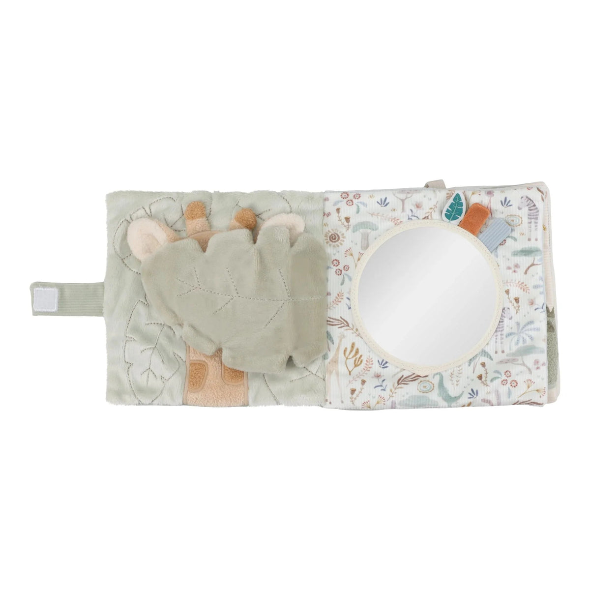 Livre tissu d’activités Safari Friends – livre sensoriel bébé LITTLE DUTCH