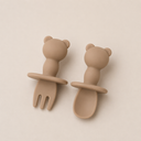  Couverts panda taupe